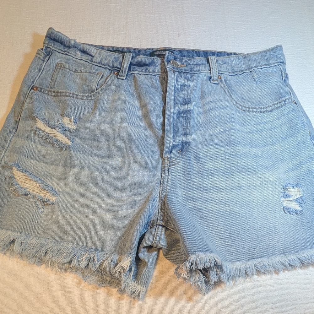 Wild Fable Light Blue Distressed Jean Shorts